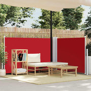 Uvlačiva bočna tenda 120 x 1000 cm crvena