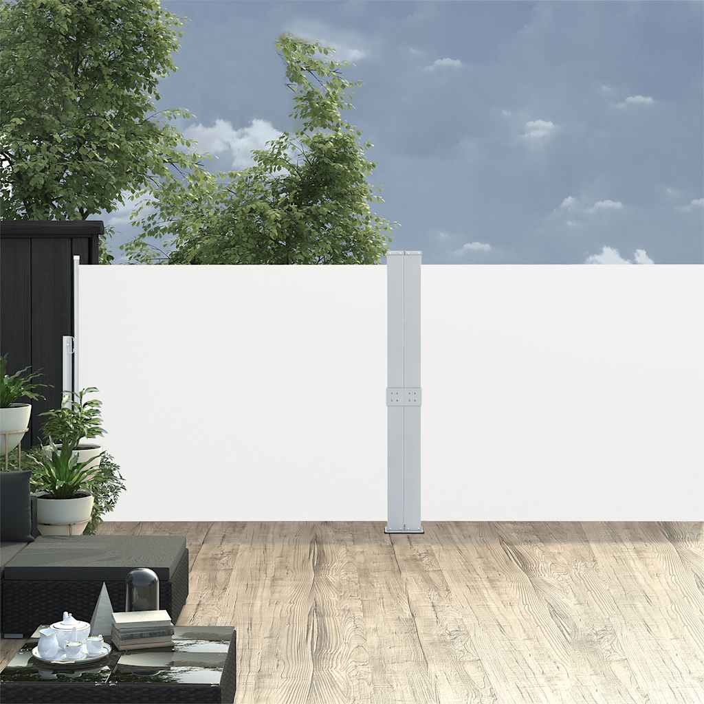 Uvlačiva bočna tenda 170 x 1000 cm krem