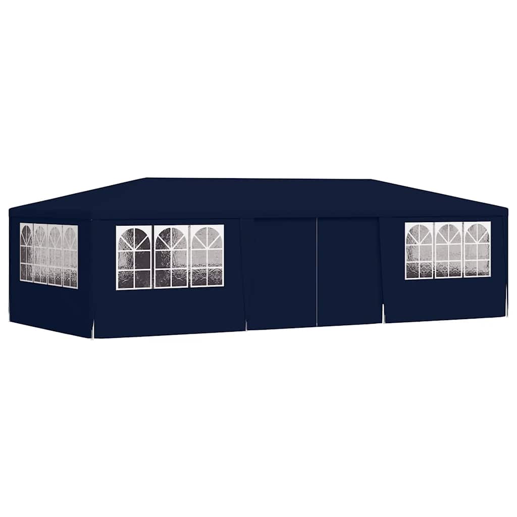 Profesionalni šator za zabave 4 x 9 m plavi 90 g/m²
