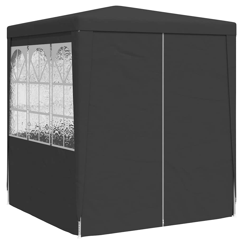 Profesionalni šator za zabave 2 x 2 m antracit 90 g/m²