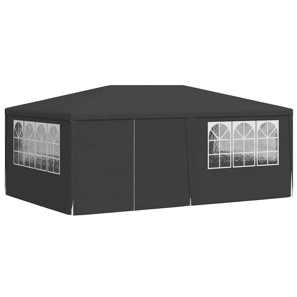 Profesionalni šator za zabave 4 x 6 m antracit 90 g/m²