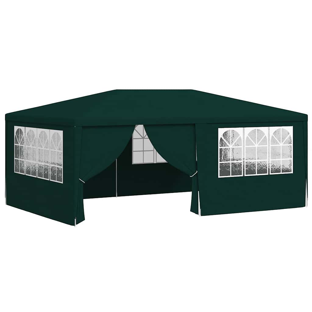Profesionalni šator za zabave 4 x 6 m zeleni 90 g/m²