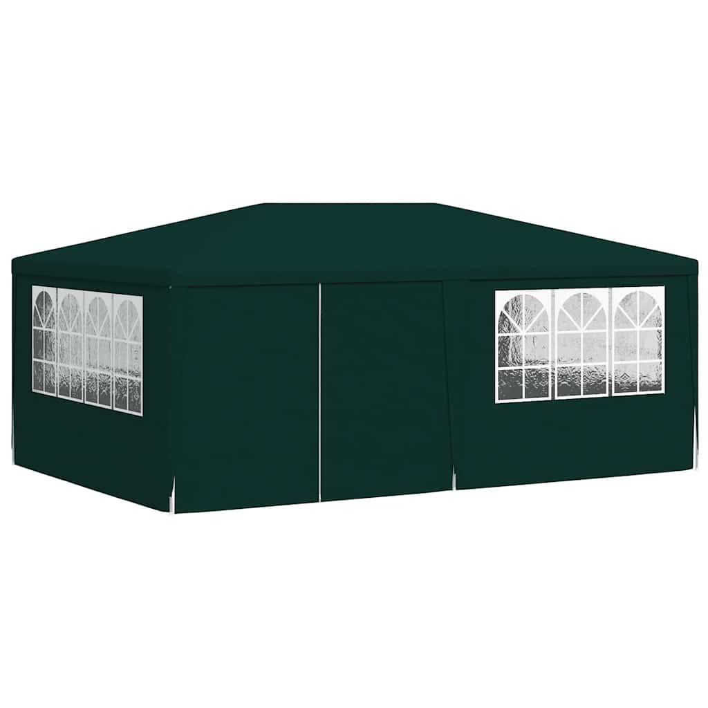 Profesionalni šator za zabave 4 x 6 m zeleni 90 g/m²