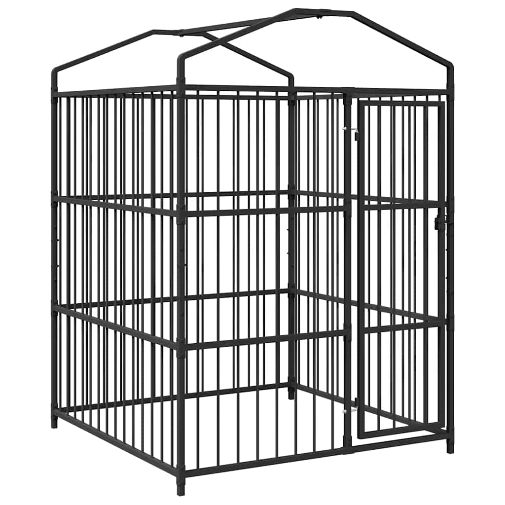 Vanjski kavez za pse s krovom 150 x 150 x 210 cm
