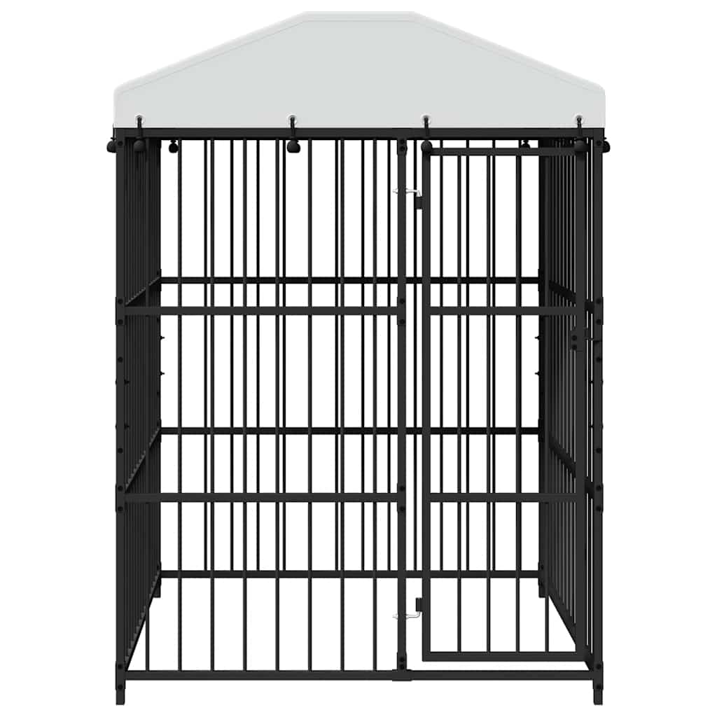 Vanjski kavez za pse s krovom 150 x 150 x 210 cm
