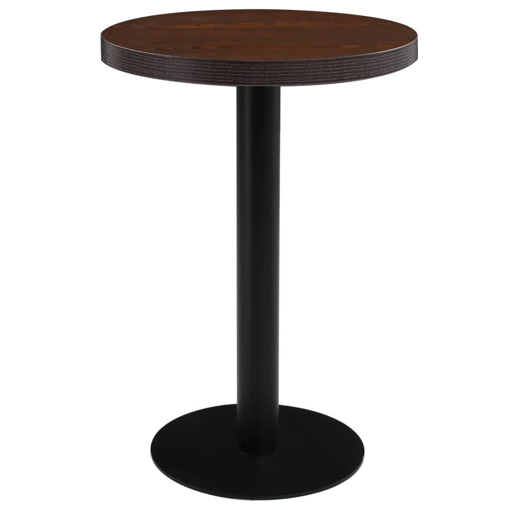 Bistro stol tamnosmeđi 60 cm MDF