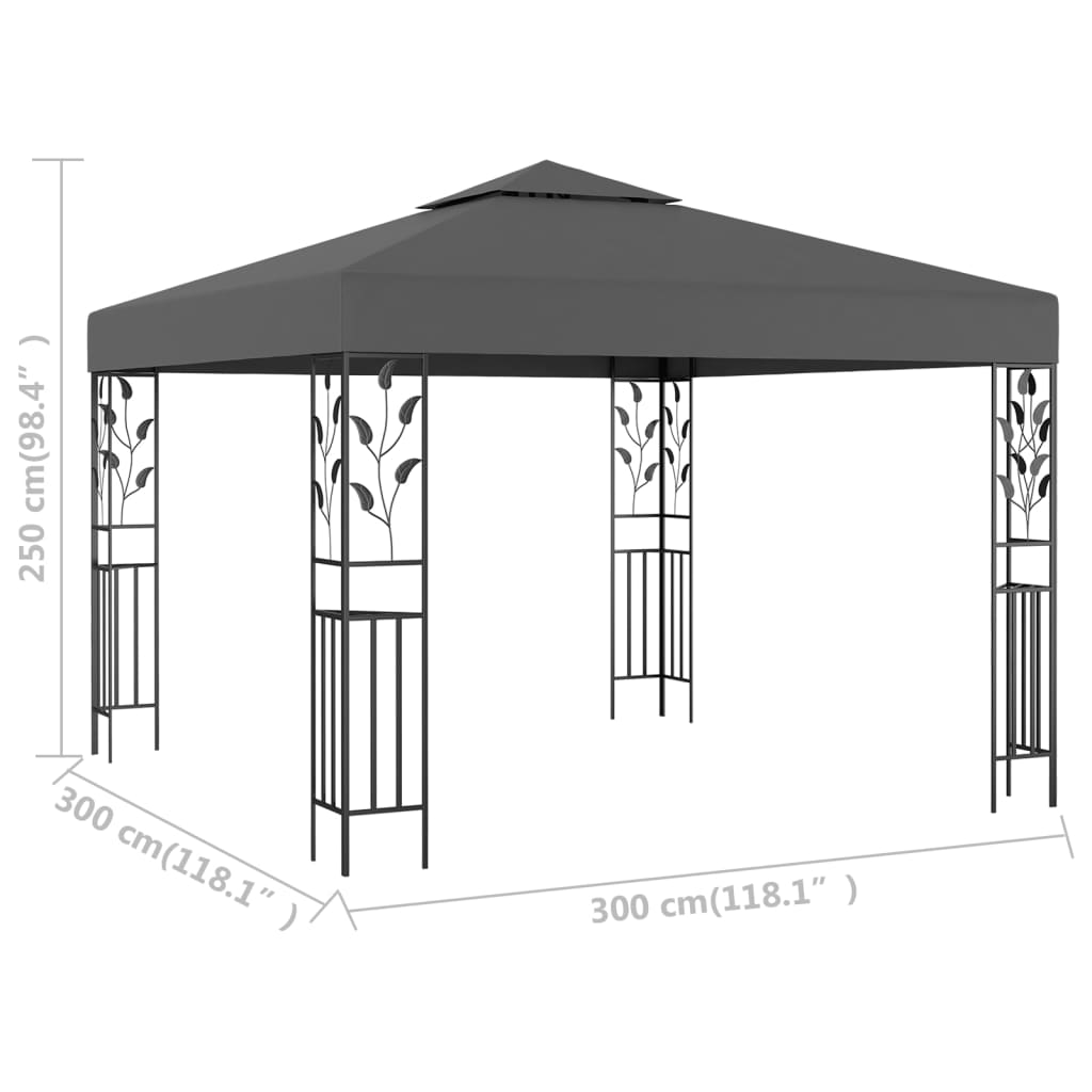 Sjenica 3 x 3 m antracit