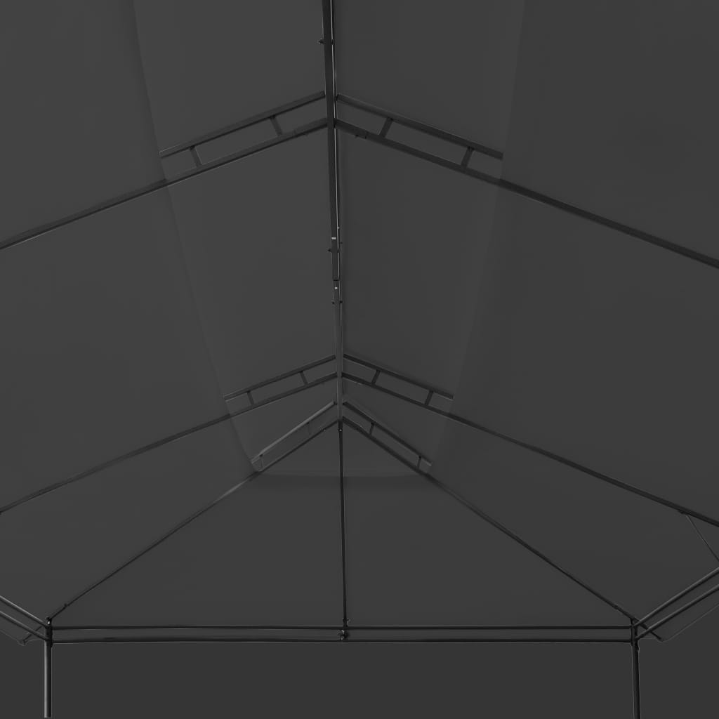 Sjenica sa zastorima 600 x 298 x 270 cm antracit