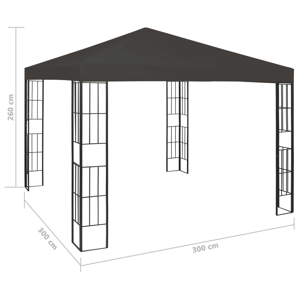 Sjenica 3 x 3 m antracit