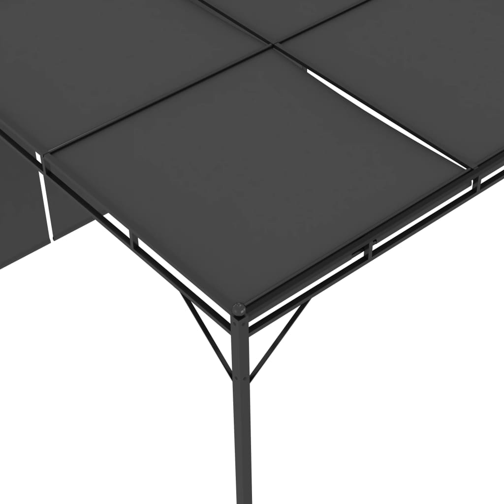 Vrtna sjenica s bočnim zastorom 3 x 3 x 2,25 m antracit
