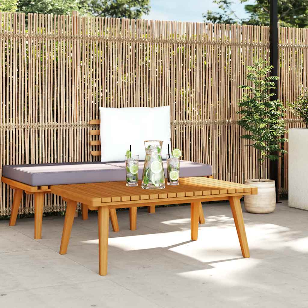 Vrtni stolić za kavu 90 x 55 x 35 cm masivno bagremovo drvo