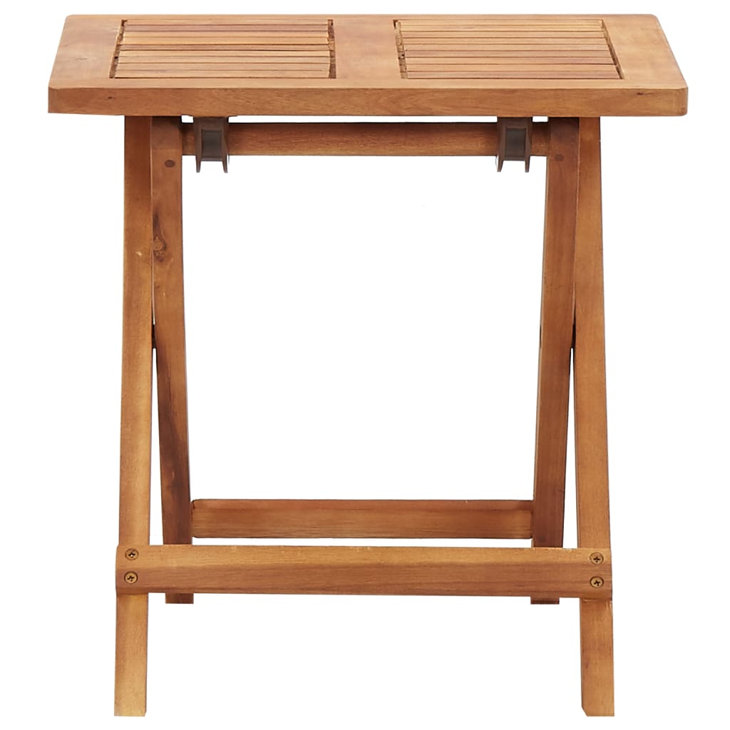 Sklopivi vrtni stolić za kavu 40 x 40 x 40 cm bagremovo drvo