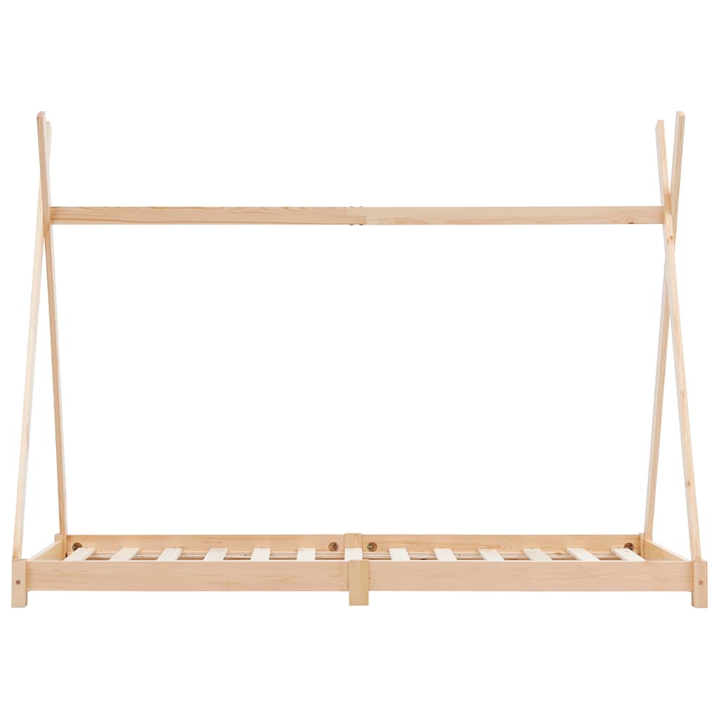 Okvir za dječji krevet od masivne borovine 70 x 140 cm