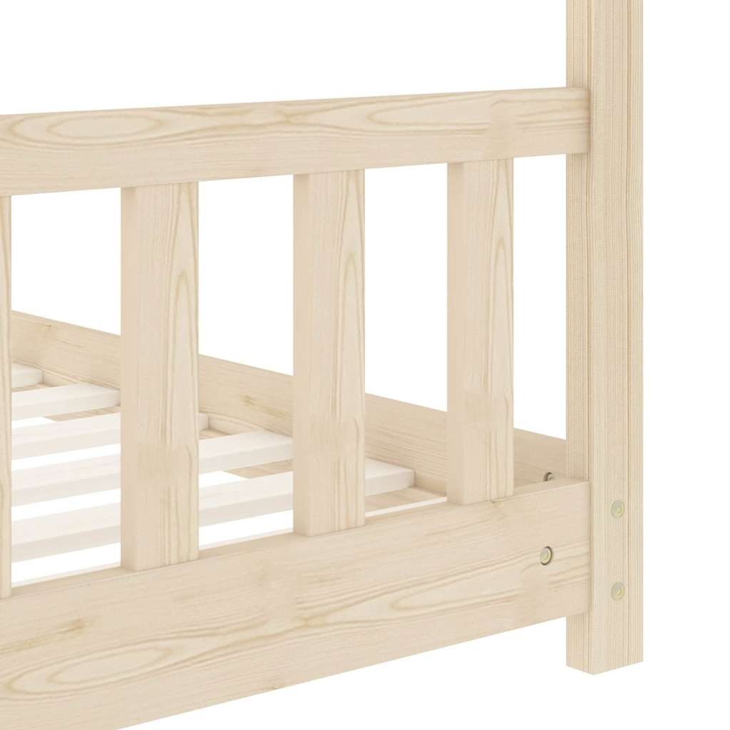 Okvir za dječji krevet od masivne borovine 70 x 140 cm