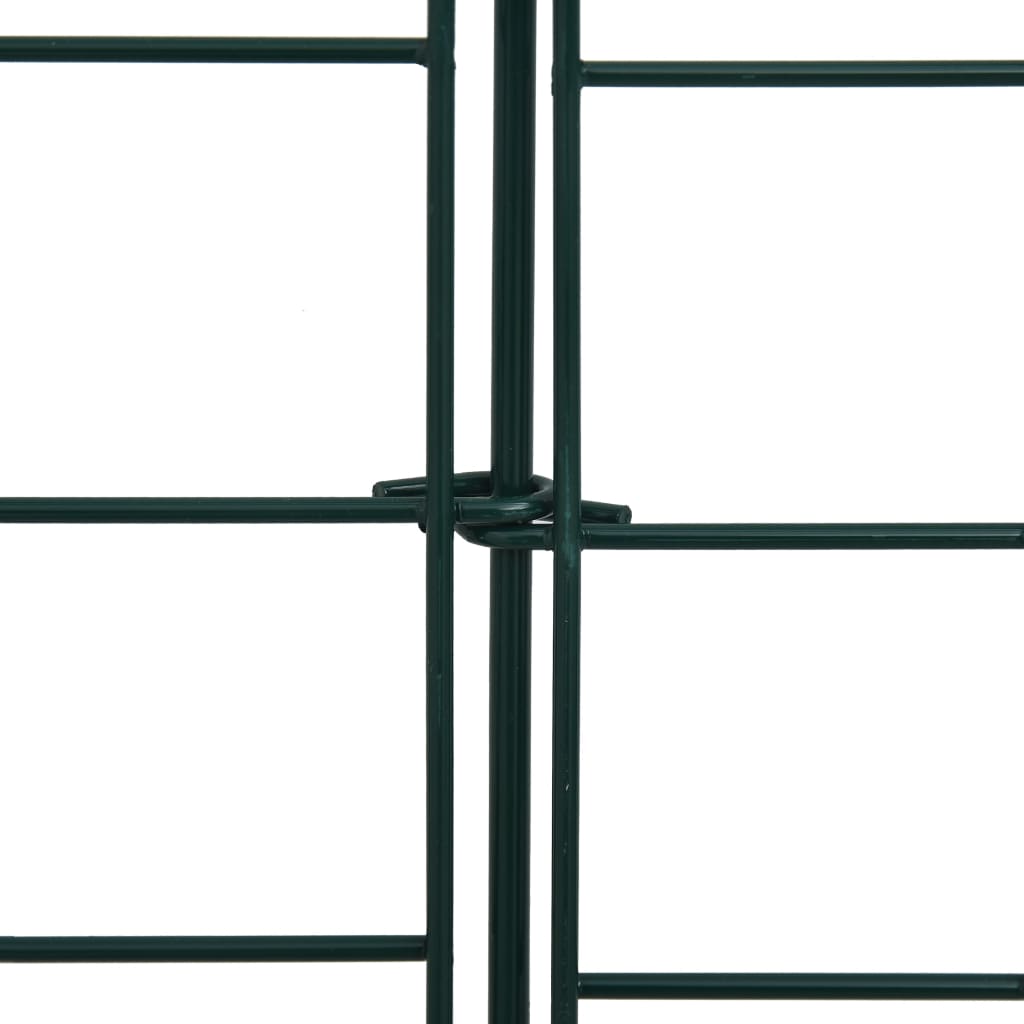 Set lučnih vrtnih ograda 77,5 x 78,5 cm zeleni