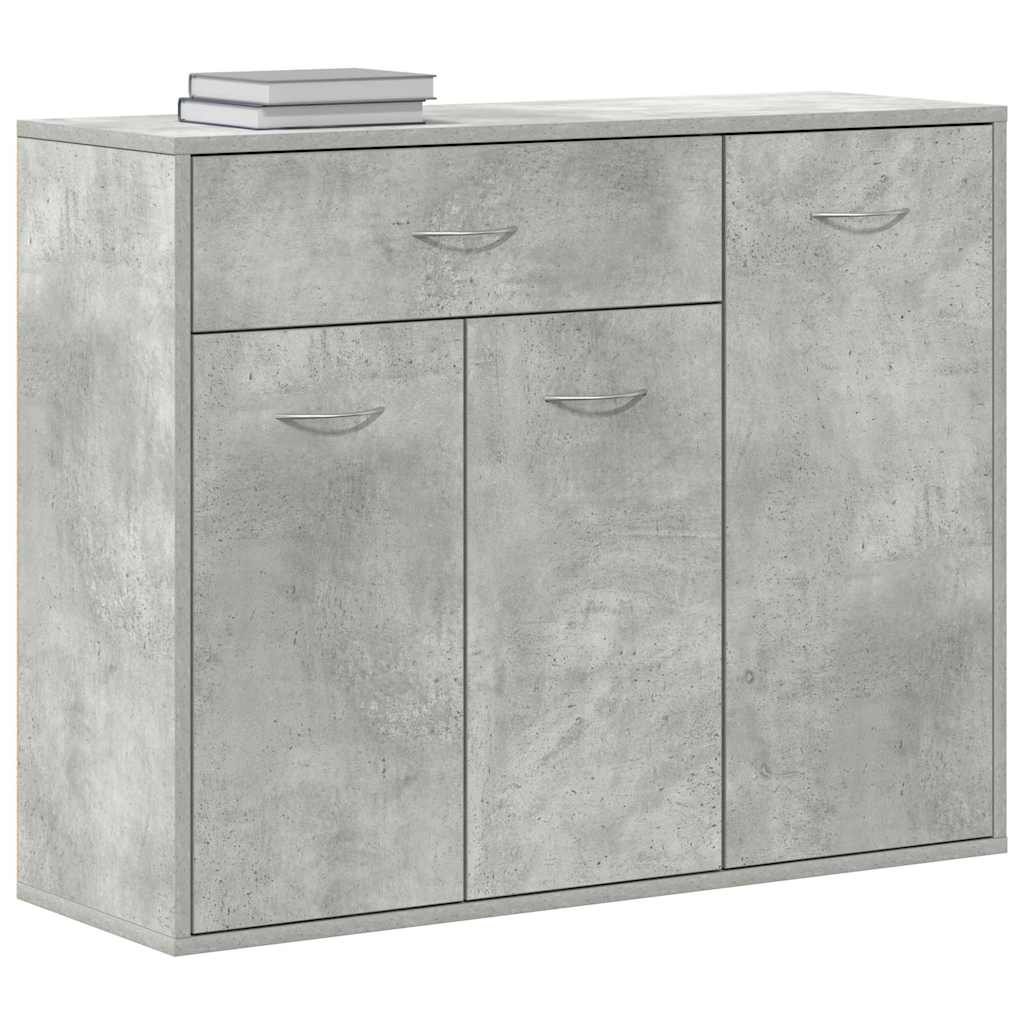 Komoda siva boja betona 88 x 30 x 70 cm od konstruiranog drva