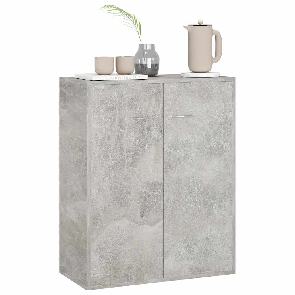 Komoda siva boja betona 60 x 30 x 75 cm od konstruiranog drva