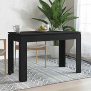 Blagovaonski stol crni 120 x 60 x 76 cm konstruirano drvo