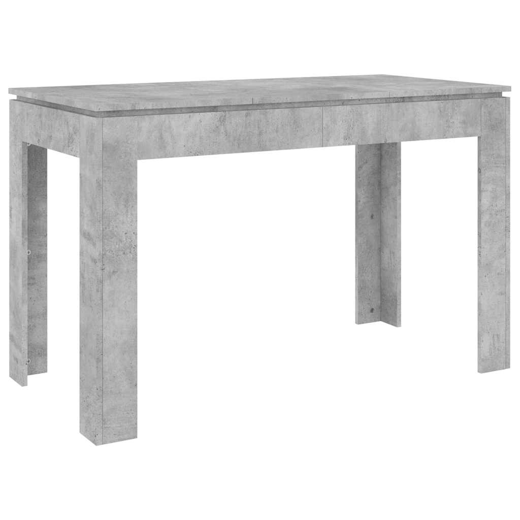 Blagovaonski stol boja betona 120x60x76 cm konstruirano drvo
