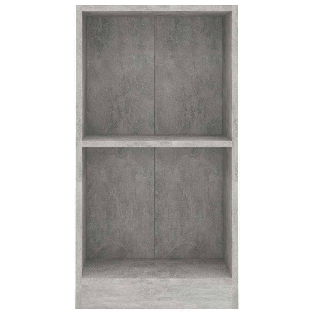 Polica za knjige beton siva 40x24x75 cm konstruirano drvo