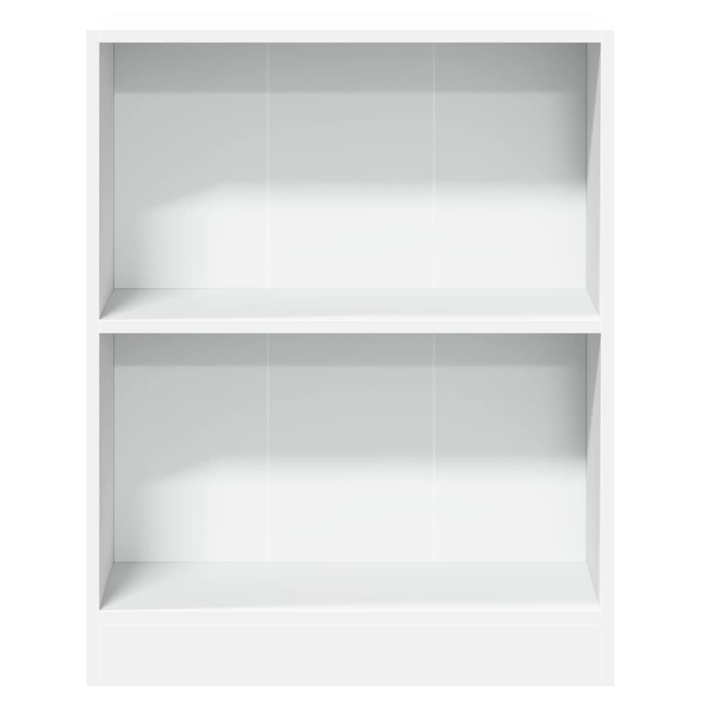 Polica za knjige bijela 60 x 24 x 76 cm od konstruiranog drva