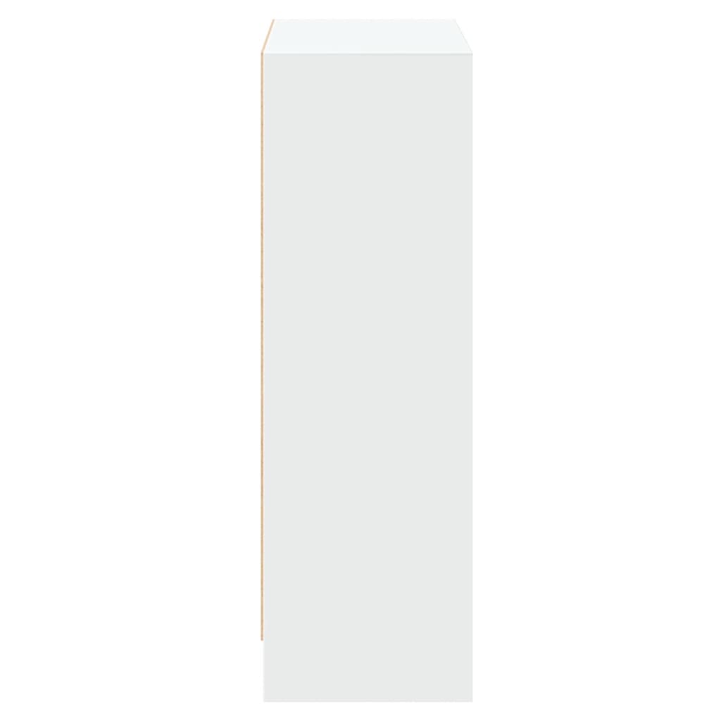 Polica za knjige bijela 60 x 24 x 76 cm od konstruiranog drva