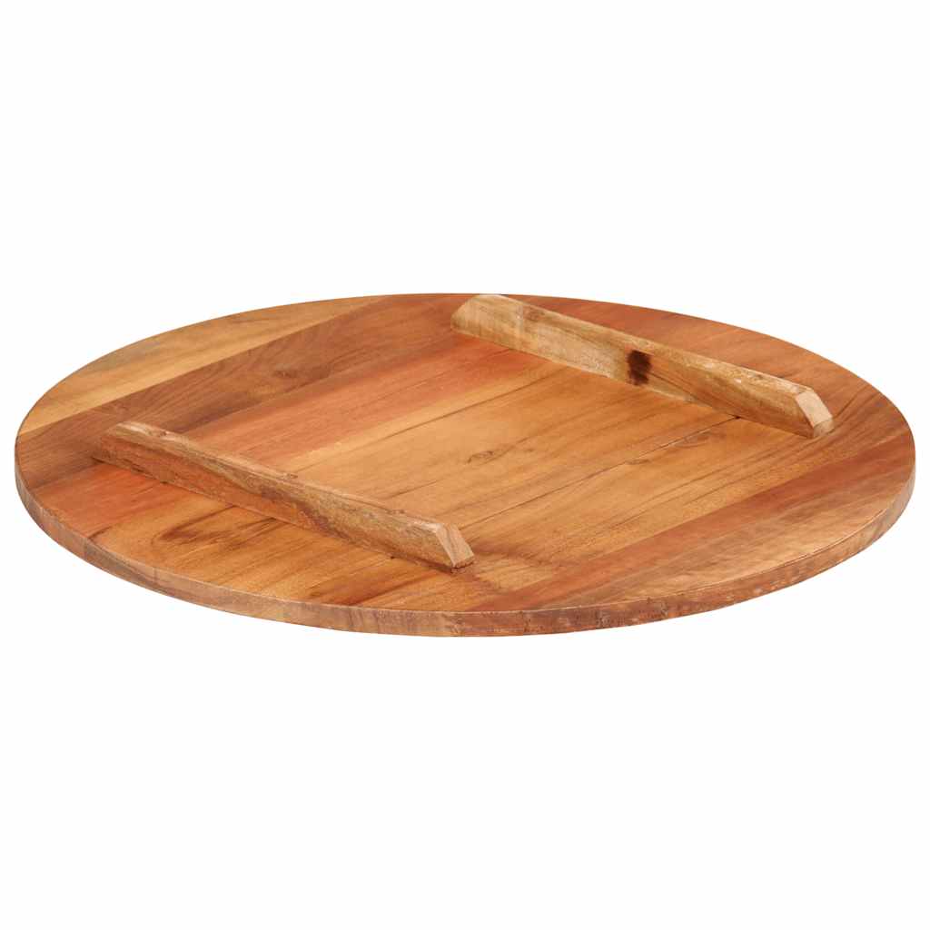 Stolna ploča od masivnog drva bagrema okrugla 15 - 16 mm 40 cm
