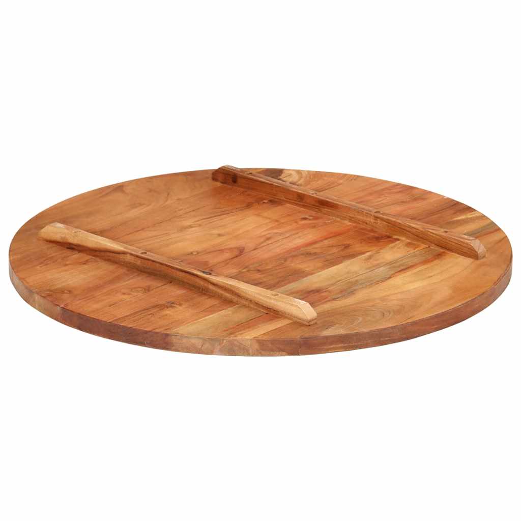 Stolna ploča od masivnog drva bagrema okrugla 25 - 27 mm 70 cm