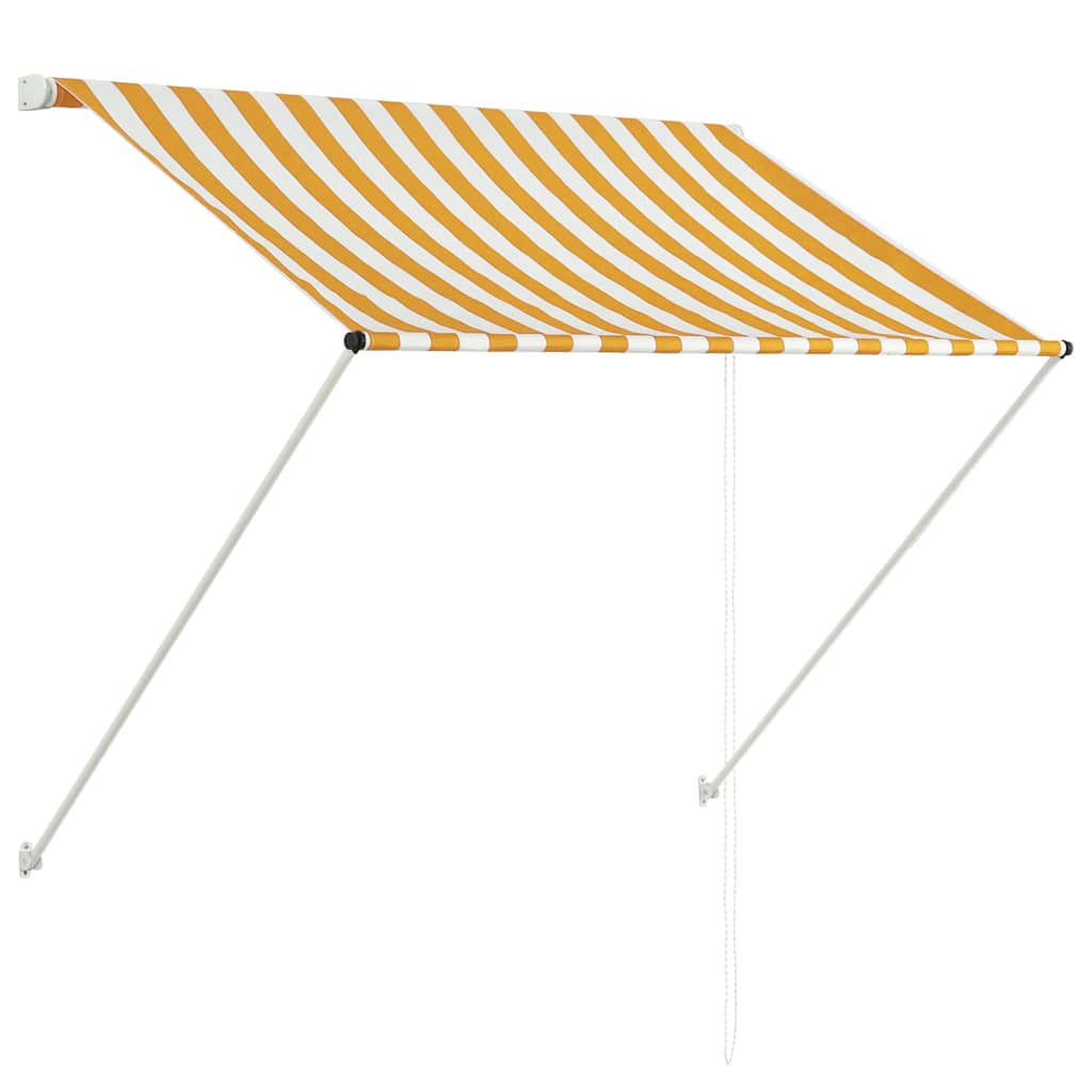 Tenda na uvlačenje 100 x 150 cm žuto-bijela