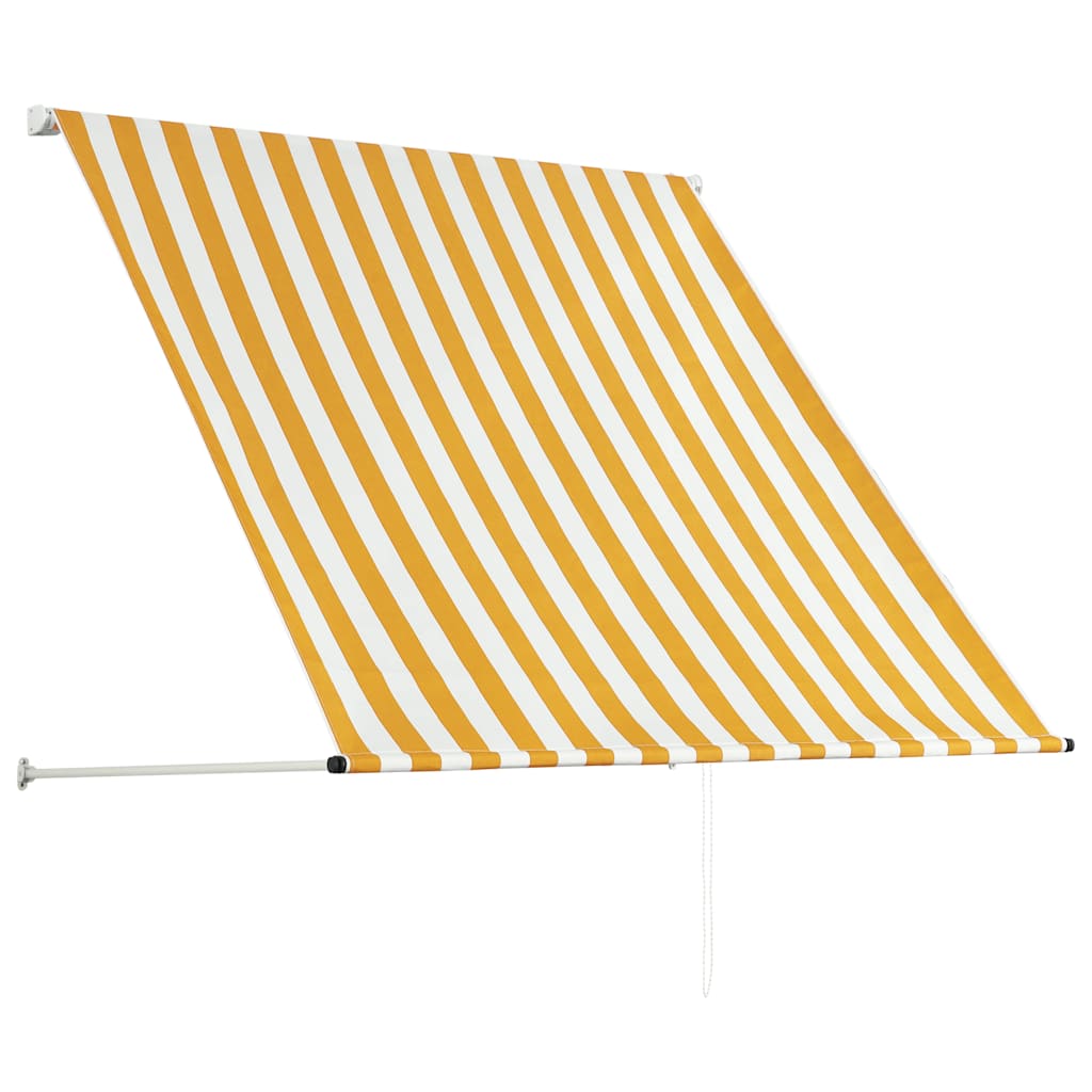 Tenda na uvlačenje 100 x 150 cm žuto-bijela