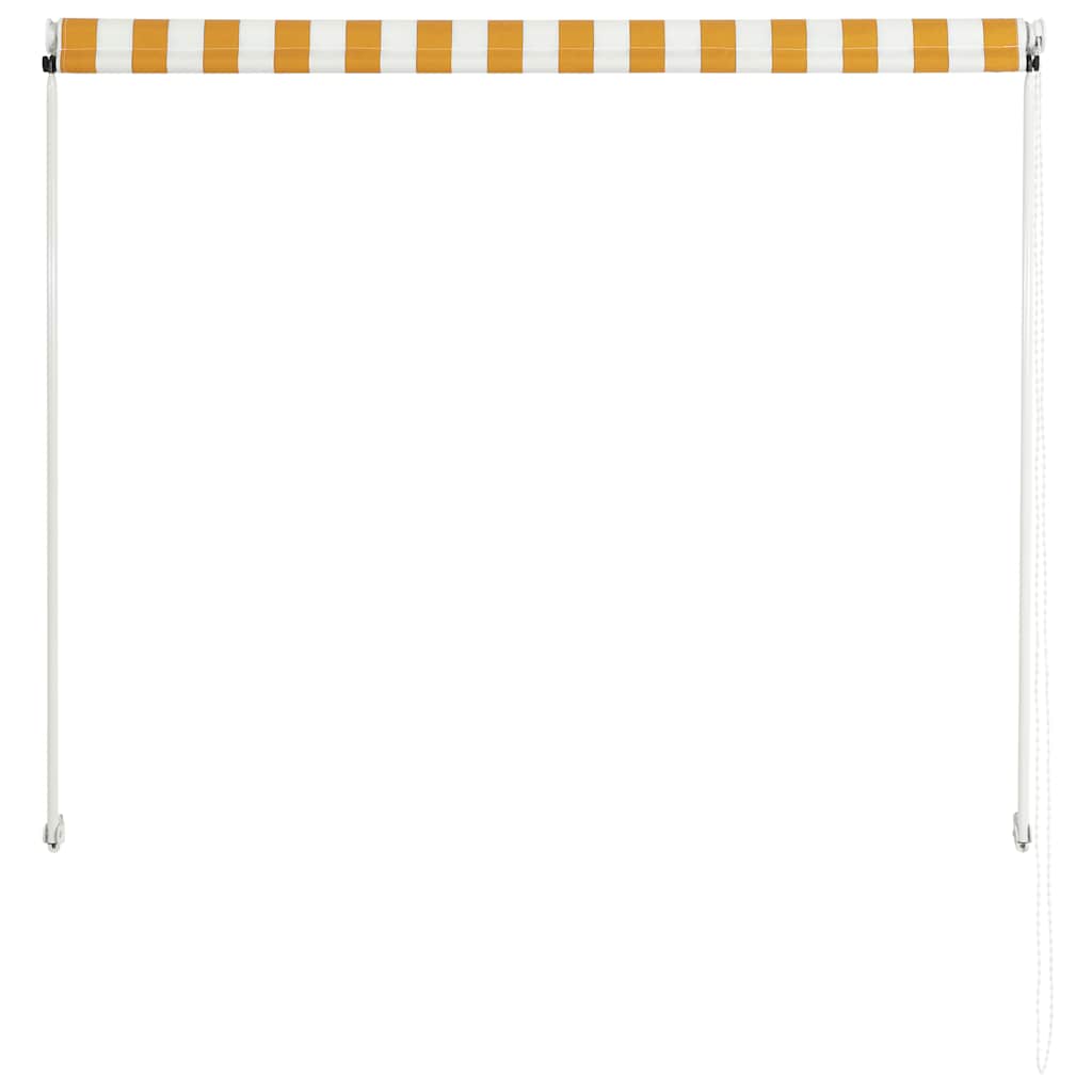 Tenda na uvlačenje 100 x 150 cm žuto-bijela