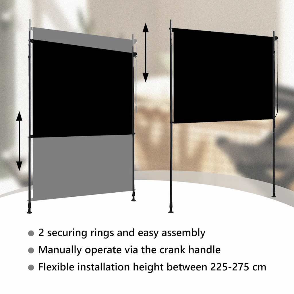 Vanjska roleta 150 x 270 cm antracit