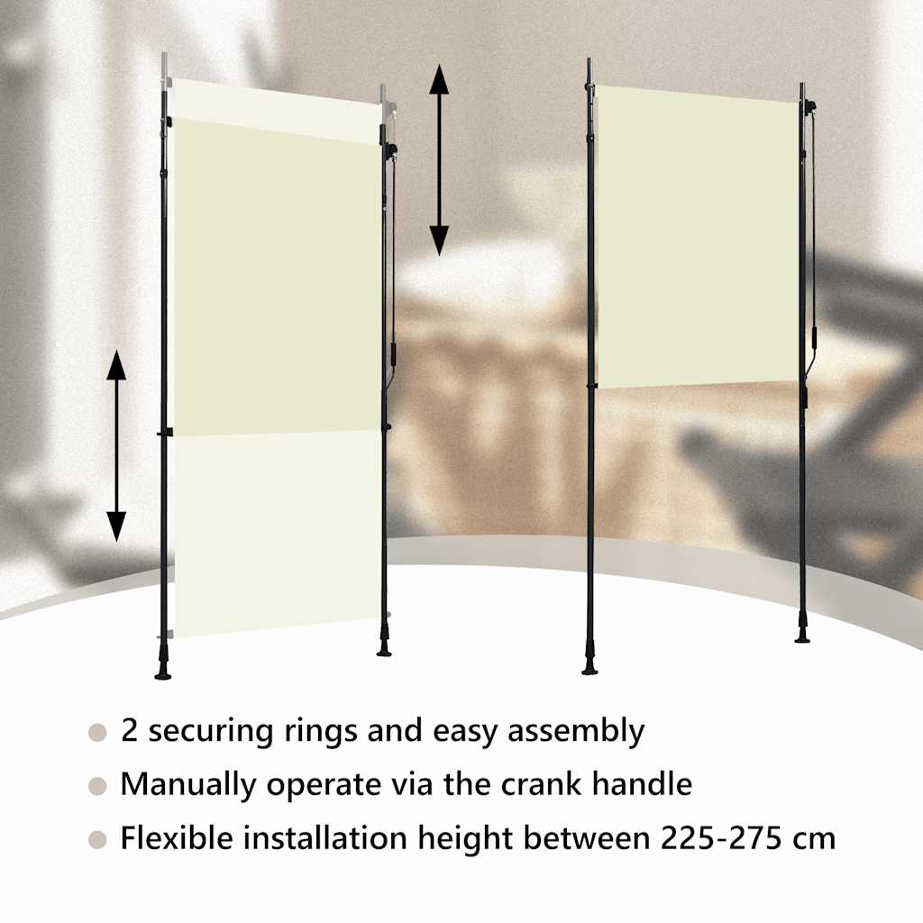 Vanjska roleta 100 x 270 cm krem