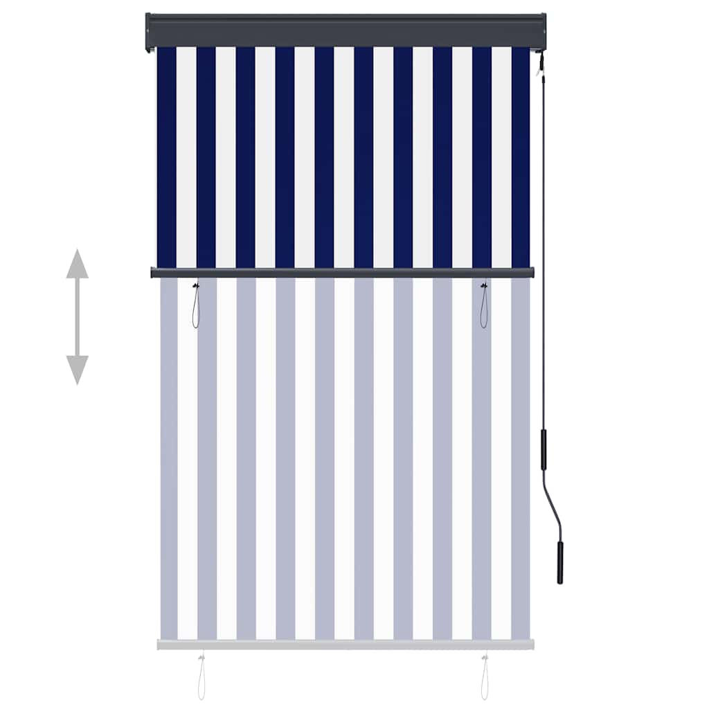 Vanjska roleta 100 x 250 cm plavo-bijela