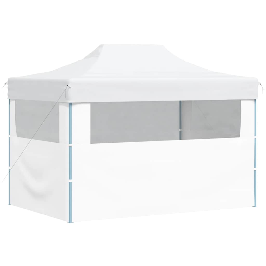 Profesionalni sklopivi šator za zabave 280x410x315 cm čelični bijeli