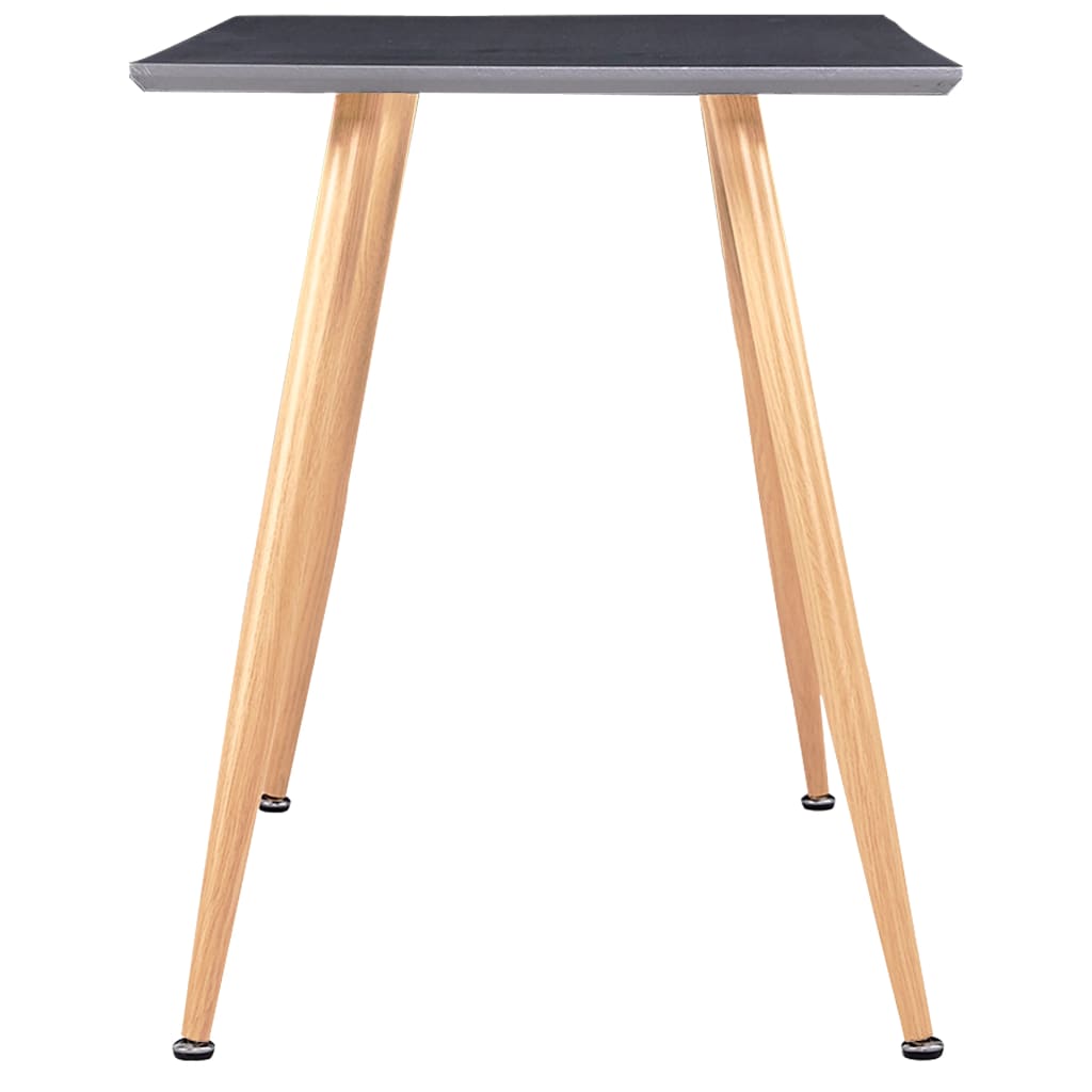 Blagovaonski stol sivi i boja hrasta 120 x 60 x 74 cm MDF