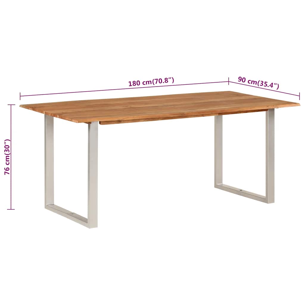 Blagovaonski stol od masivnog drva bagrema 180 x 90 x 76 cm