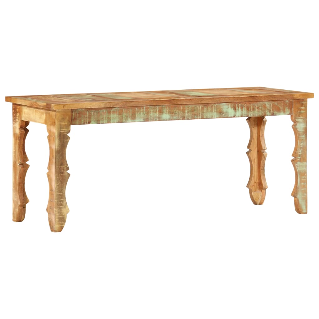 Klupa od masivnog obnovljenog drva 110 x 35 x 45 cm