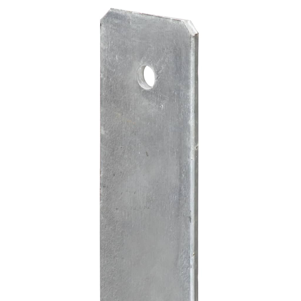 Sidra za ogradu 6 kom srebrna 14 x 6 x 60 cm pocinčani čelik
