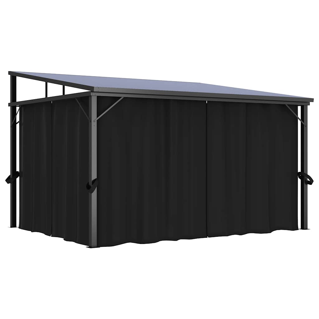 Sjenica sa zastorom 405 x 294 x 244 cm antracit
