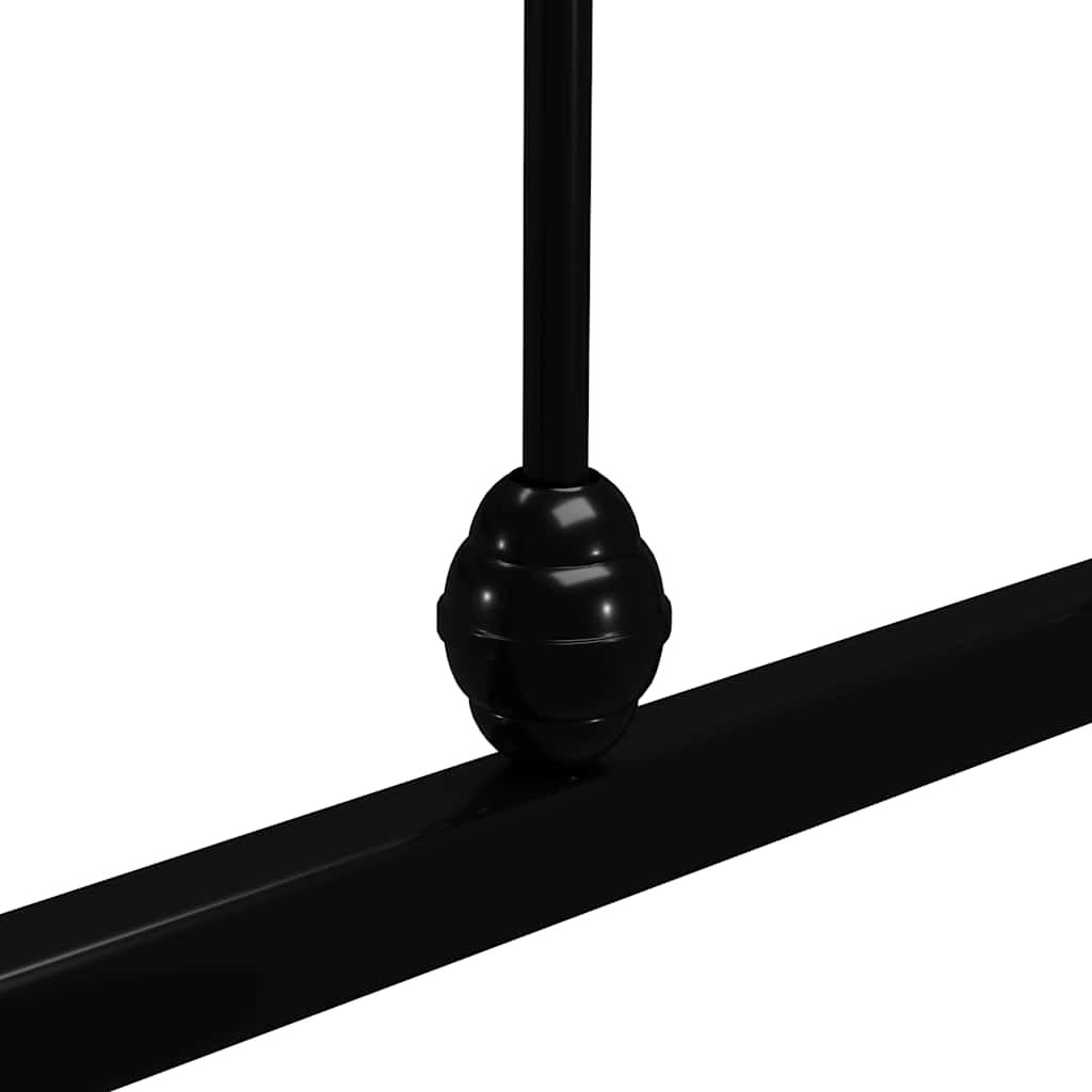 Okvir za krevet crni metalni 140 x 200 cm