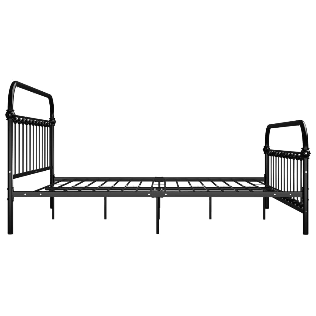 Okvir za krevet crni metalni 180 x 200 cm