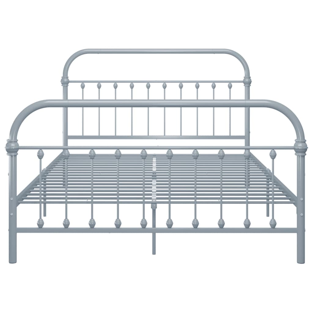 Okvir za krevet sivi metalni 120 x 200 cm