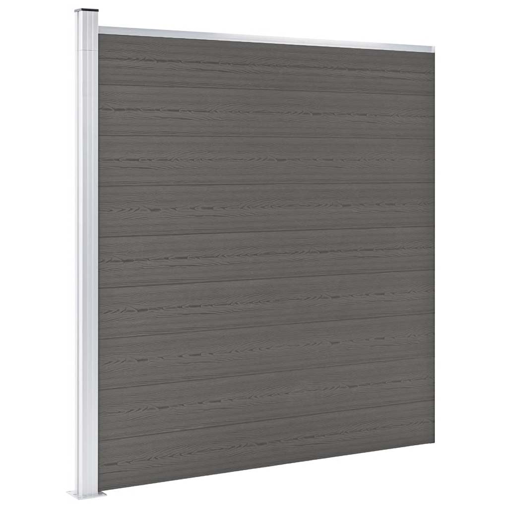 Vrtna ograda WPC 175 x 186 cm siva