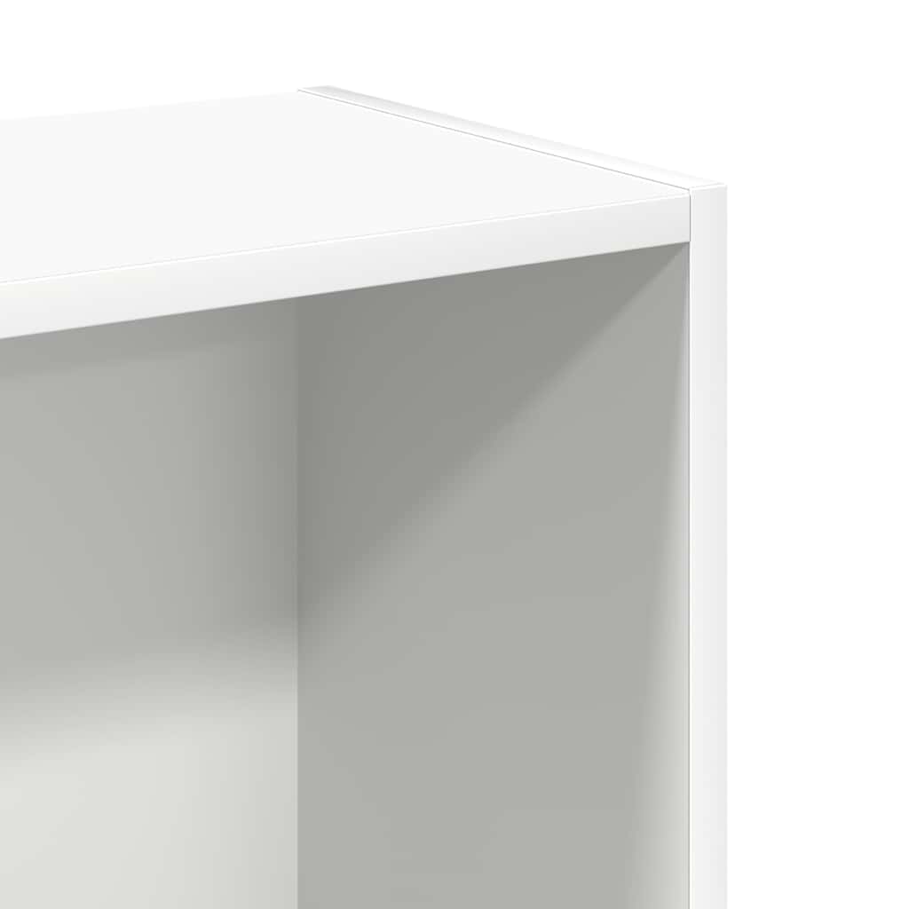 Polica za knjige bijela 80x24x75 cm izrađeno drvo