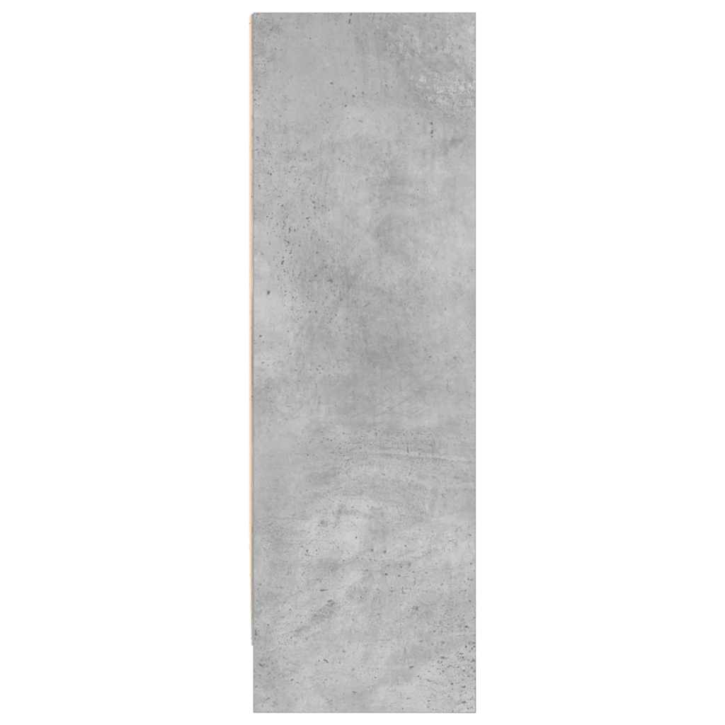 Polica za knjige boja betona 80x24x75 cm konstruirano drvo