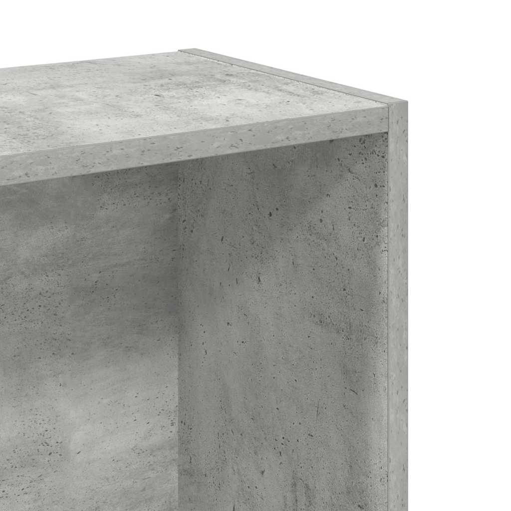 Polica za knjige boja betona 80x24x75 cm konstruirano drvo