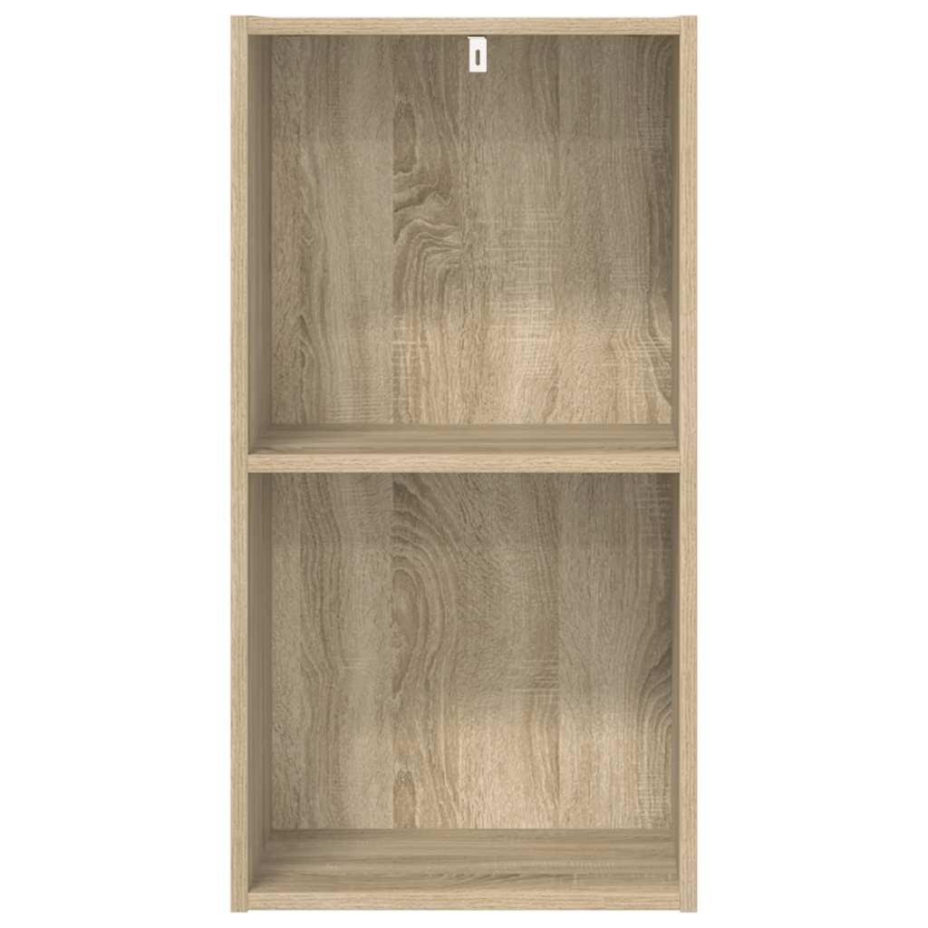 Ormarić za knjige s 2 razine boja hrasta 40x30x76,5 cm drveni