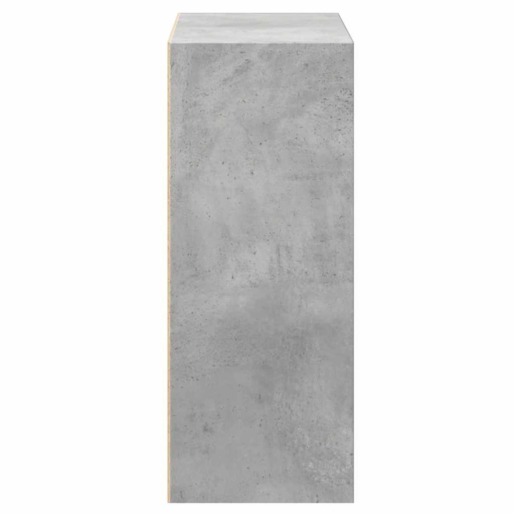 Ormarić za knjige s 2 razine boja betona 60x30x76,5 cm drveni