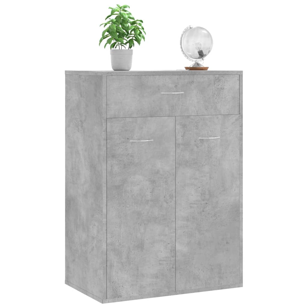 Ormarić za cipele boja betona 60 x 35 x 84 cm konstruirano drvo